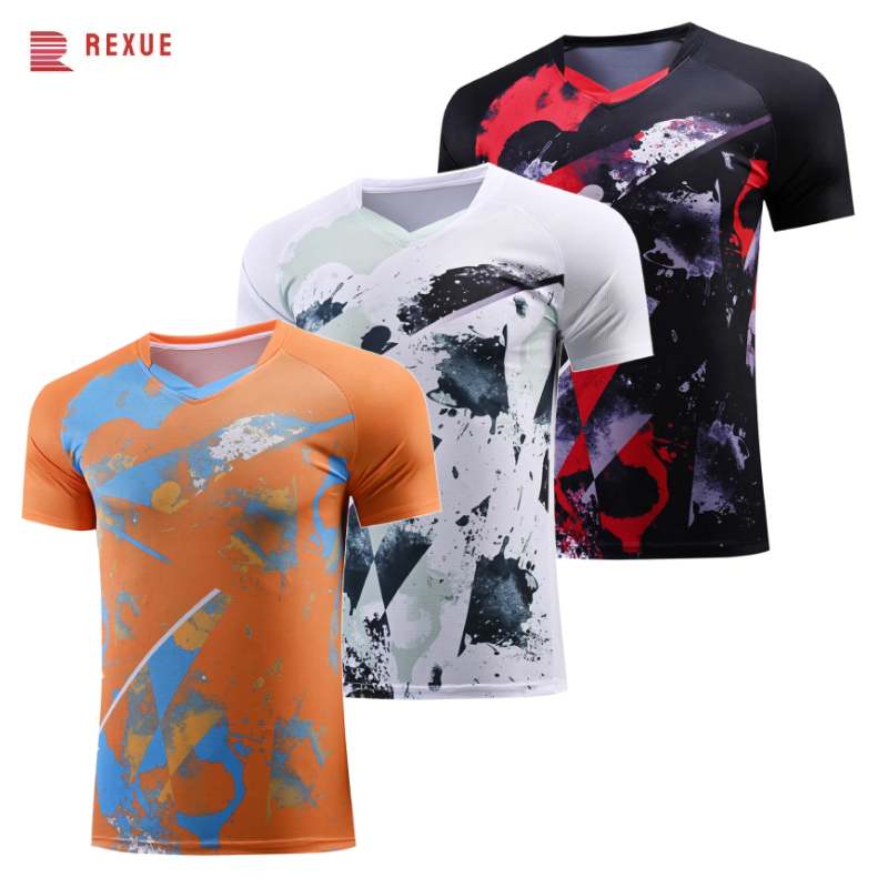 Table Tennis Shirt - Tafeltennis T-shirt met V-hals voor heren