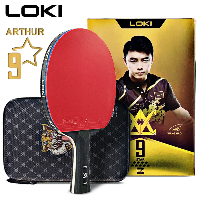 Table Tennis Bat Butterfly - LOKI ARTHUR 9-sterren tafeltennisracket Carbon offensief