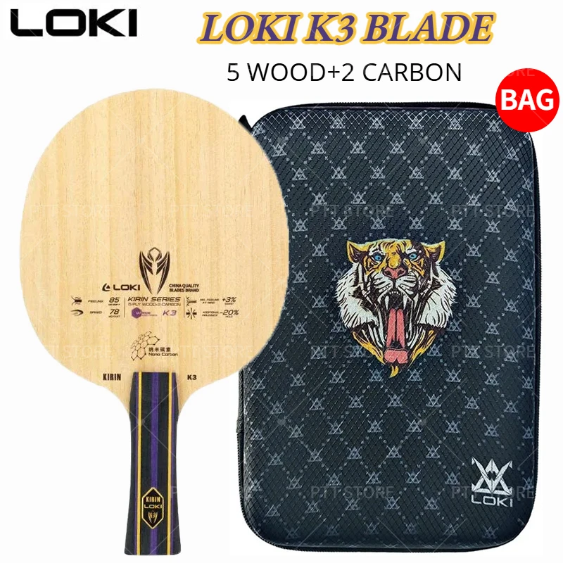 Table Tennis Bat Butterfly - Origineel LOKI Kirin K3 Tafeltennisbat 5