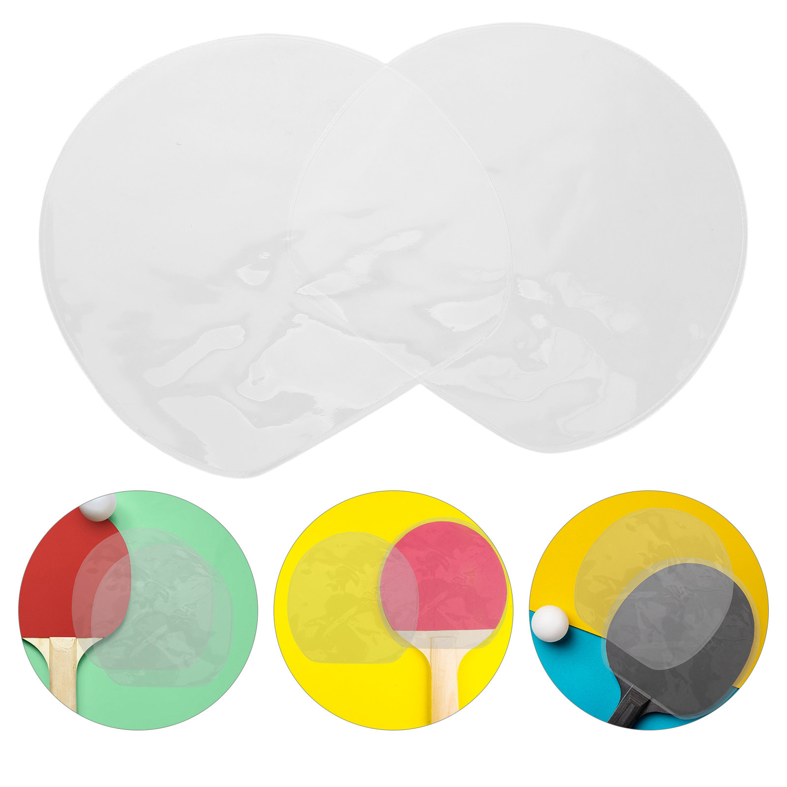 Table Tennis Protective Cover - 10 stuks beschermfolie voor tafeltennisracket, transparante