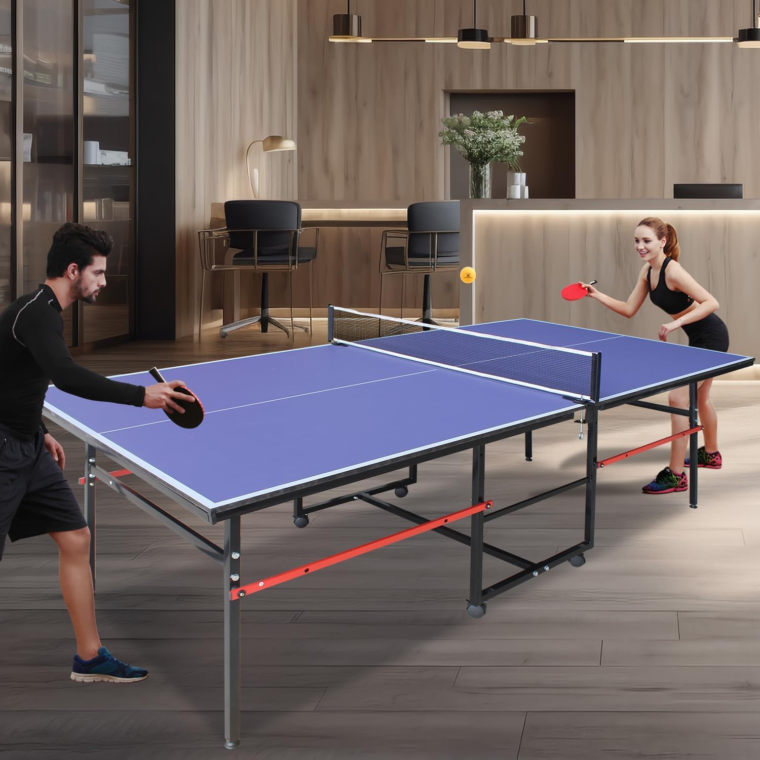 8 ft draagbare pingpongtafel,  - Table Tennis Kit recensie en prijs