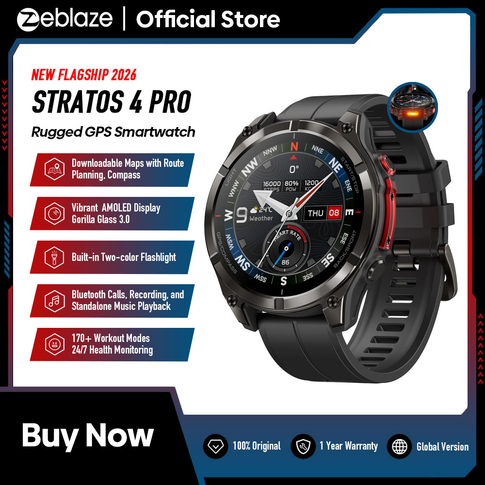 Nieuwe Zeblaze Stratos 4 PRO A - Table Tennis World recensie en prijs