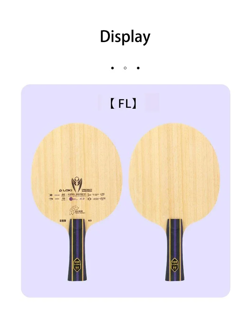 Origineel LOKI Kirin K3 Tafelt - Table Tennis Bat Butterfly recensie en prijs