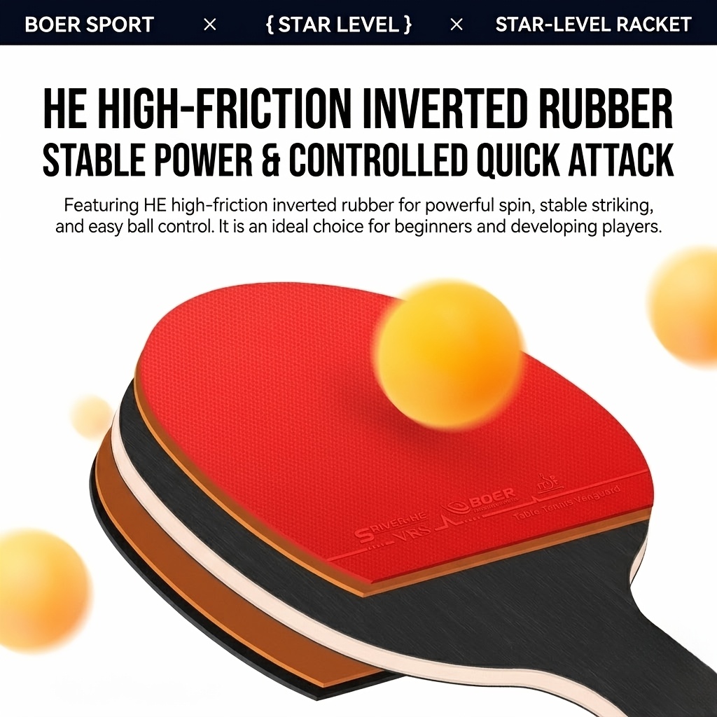 Boer 4-sterren tafeltennisbat, - Table Tennis Bat Butterfly recensie en prijs