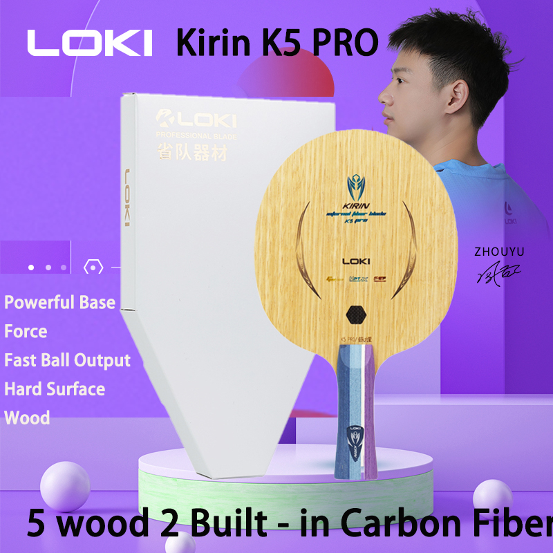 LOKI Kirin K5 PRO 5 Hout 2 Ing - Table Tennis Bat Butterfly recensie en prijs