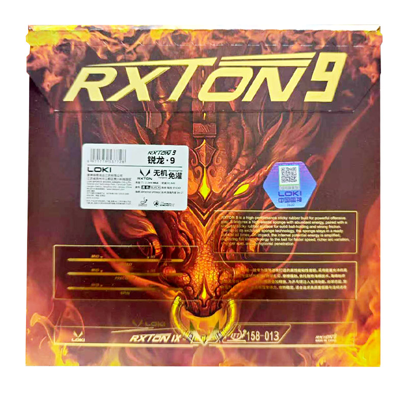 LOKI RXTON 9 Tafeltennisrubber - Table Tennis Rubber Protective Film recensie en prijs