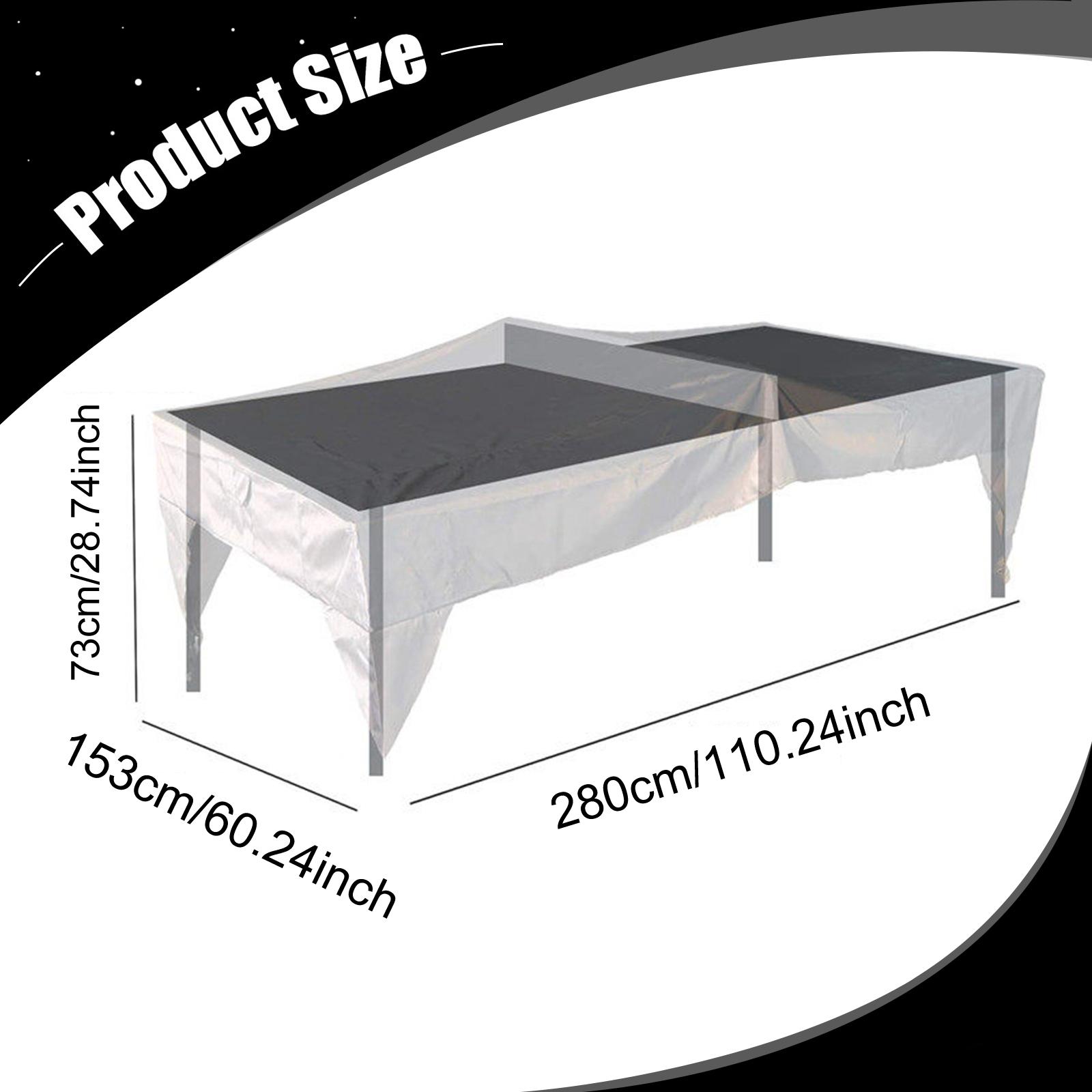 Tafeltennistafelhoes Stofdicht - Table Tennis Protective Cover recensie en prijs