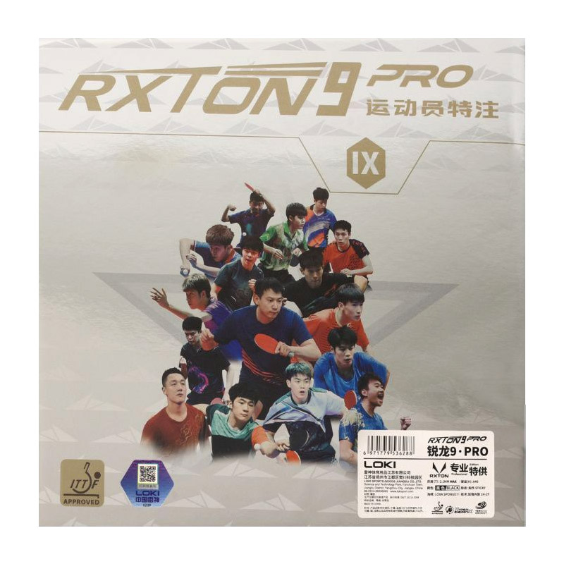 LOKI RXTON 9 PRO Tafeltennisru - Table Tennis Rubber Protective Film recensie en prijs