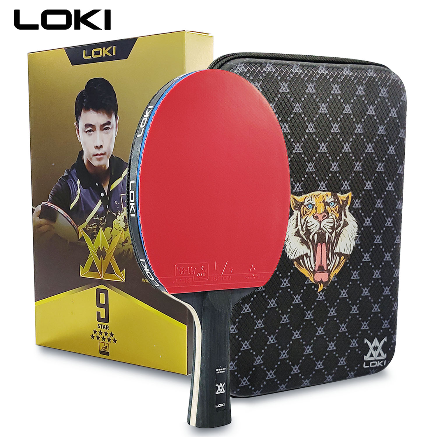 LOKI 9 Ster Tafeltennisracket  - Table Tennis Bat Butterfly recensie en prijs