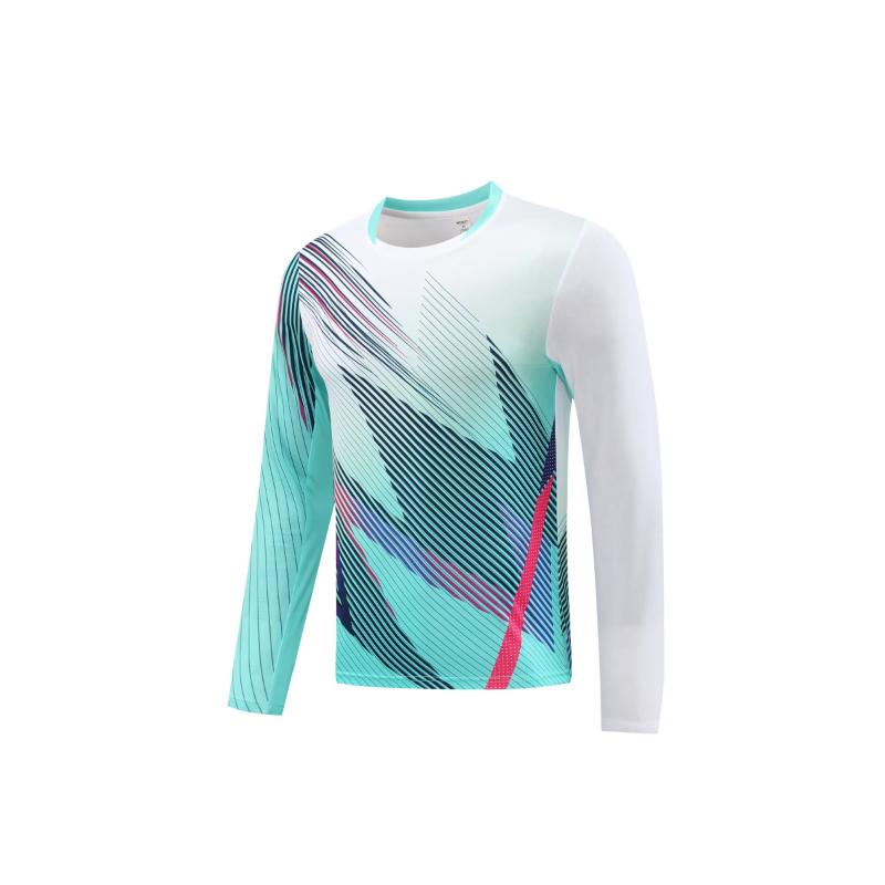 Lange Mouw Badminton Shirt Uni - Table Tennis Shirt recensie en prijs